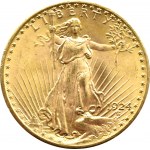 USA, St. Gaudens, 20 dolarów 1924, Filadelfia, UNC