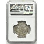 Śląsk, Leopold I, 15 krajcarów 1661 GH, Wrocław, NGC AU