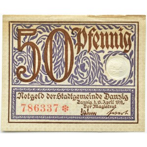 Freie Stadt Danzig, 50 fenig (pfennig) 1919