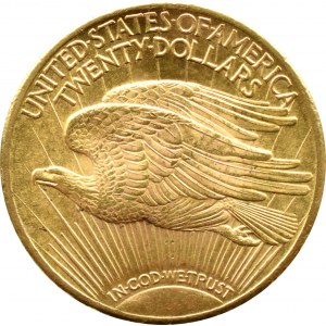 USA, St. Gaudens, $20 1924, Philadelphia, UNC