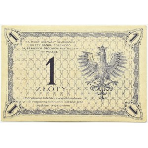 II RP, T. Kosciuszko, 1 Gold 1919 S.21 I, Sammlung Lucow, schön