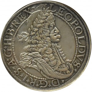 Austria, Leopold I, thaler 1671, Vienna, NGC AU55