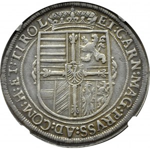Austria, Archduke Maximilian III of Habsburg, 1618 thaler, Hall, NGC AU55