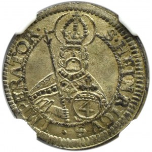 Niemcy, Biskupstwo Bamberg, Lothar Franz von Schönborn, 4 kreuzer (batzen) 1700 GFN, ex. Dr. Max Blaschegg, NGC MS63