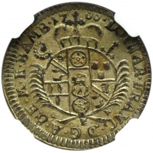 Niemcy, Biskupstwo Bamberg, Lothar Franz von Schönborn, 4 kreuzer (batzen) 1700 GFN, ex. Dr. Max Blaschegg, NGC MS63