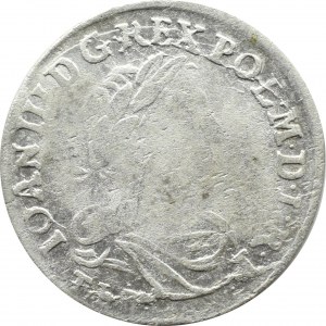 Jan III Sobieski, szóstak 1681 TLB, Bydgoszcz, 15 klejnotów w koronie