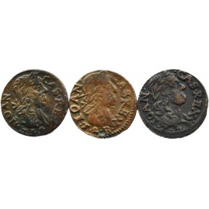 Jan II Kazimierz, lot trzech szelągów 1660-1666, Ujazdów/Wilno
