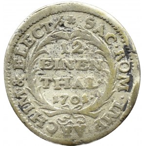 August II Silný, 1/12 toliarov 1701 ILH, Drážďany