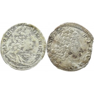Niemcy, Bawaria, Maksymilian II Emanuel, lot 3 krajcary 1718, 1736, Monachium