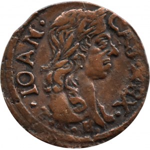 John II Casimir, the crown shilling (boratine) 1661, Ujazdów