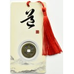 Chiny, 1 wen, Zhi Dao yuan bao, cesarz Tai Zong (976-997), moneta w oryginalnym chińskim holderze