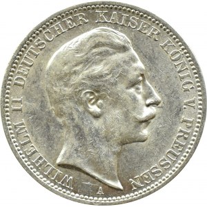Niemcy, Prusy, Wilhelm II, 3 marki 1912 A, Berlin