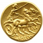 Macedonia, Filip II (359-336 p. n. e.) stater, Pella, PIĘKNY