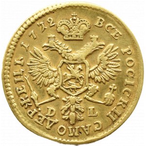 Russland, Peter I., Redonet (Dukat) 1712 DL, KOPIE IN GOLD