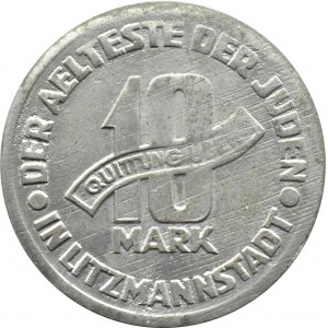 Ghetto Lodz, 10 marks 1943, magnesium, variety 2/2