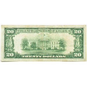 USA, 20 dolarów 1928, seria A, GOLD CERTIFICATE, Woods & Mellon, RZADKI
