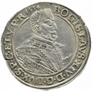Pomorze, Bogusław XIV, talar 1634, Szczecin, RZADKI