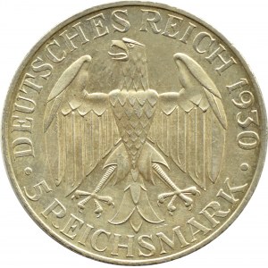 Niemcy, Republika Weimarska, 5 marek 1929 A, Berlin, Graf Zeppelin