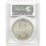 Germania, Sassonia, Alberto, 5 marchi 1902, edizione postuma, Muldenhütten, PCGS MS61