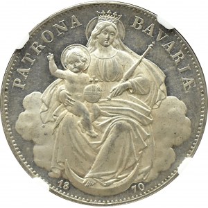 Germany, Bavaria, Ludwig II, thaler 1870, Munich, NGC MS61