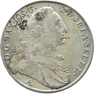 Niemcy, Bawaria, Maksymilian Józef, talar 1775 A, Amberg