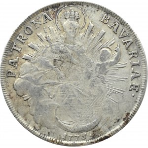 Niemcy, Bawaria, Maksymilian Józef, talar 1775 A, Amberg