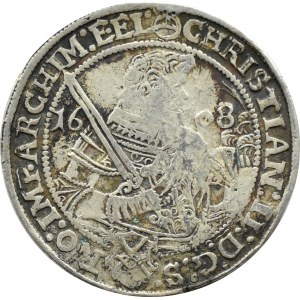 Niemcy, Saksonia, Krystian II, Jan Jerzy I i August, talar 1608 HR, Drezno