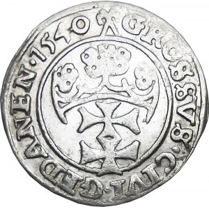 Sigismund I the Old, penny 1540, Gdańsk BEAUTIFUL