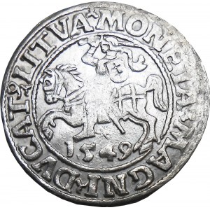 Sigismund II Augustus, half-penny 1549, Vilnius VERY BEAUTIFUL