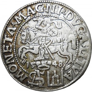 Zikmund II Augustus, penny 1548, Vilnius KRÁSNÝ