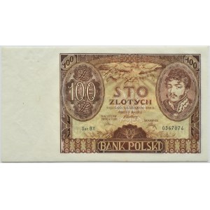 II RP, 100 złotych 1934, seria BY., PMG 63