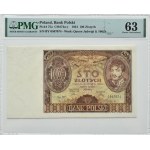 II RP, 100 złotych 1934, seria BY., PMG 63