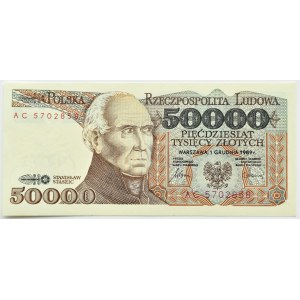 PRL, St. Staszic, 50000 gold 1989, AC series, UNC
