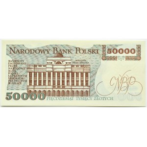 PRL, St. Staszic, 50000 gold 1989, AC series, UNC