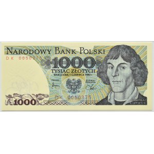 PRL, M. Kopernik, 1000 złotych 1982, seria DK, PMG 65 EPQ