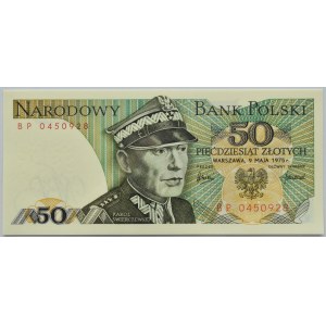 PRL, Gen. K. Świerczewski, 50 zl. 1975, séria BP, GCN 68