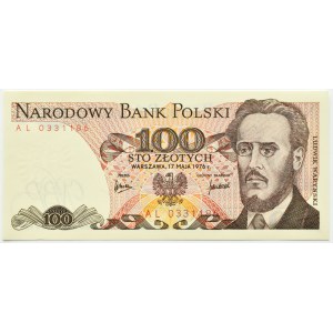 PRL, L. Waryński, 100 gold 1976, AL series, UNC