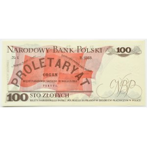 PRL, L. Waryński, 100 gold 1976, AL series, UNC