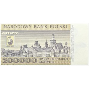 People's Republic of Poland, Warsaw, 200000 zloty 1989, R series, UNC (NGC 65 EPQ)