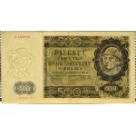 General Government, 500 zloty 1940, series B, Krakow
