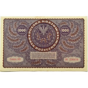 II RP, 1000 Mark 1919, 1. Serie AS - Typ 7
