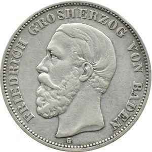 Niemcy, Badenia, Fryderyk I, 5 marek 1895 G, Karlsruhe