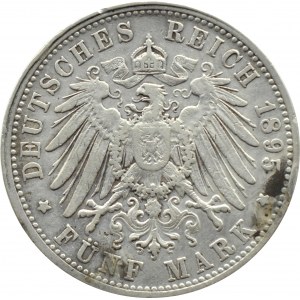 Niemcy, Badenia, Fryderyk I, 5 marek 1895 G, Karlsruhe