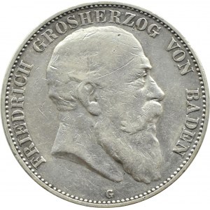 Niemcy, Badenia, Fryderyk I, 5 marek 1903 G, Karlsruhe
