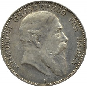 Niemcy, Badenia, Fryderyk I, 5 marek 1904 G, Karlsruhe