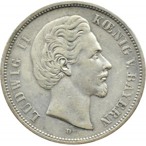Niemcy, Bawaria, Ludwik II, 5 marek 1875 D, Monachium