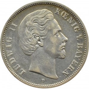 Niemcy, Bawaria, Ludwik II, 5 marek 1876 D, Monachium