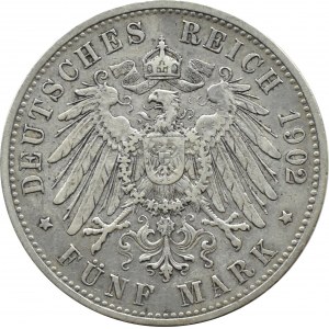 Niemcy, Bawaria, Otto, 5 marek 1902 D, Monachium
