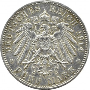 Niemcy, Bawaria, Ludwig III, 5 marek 1914 D, Monachium
