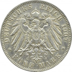 Niemcy, Hamburg, 5 marek 1907 J, Hamburg
